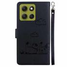 For Motorola Moto G86 5G Cute Cats RFID Leather Phone Case(Black) - 3