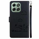 For Honor X6b Cute Cats RFID Leather Phone Case(Black) - 3