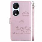 For Honor X7b / Play 50 Plus Cute Cats RFID Leather Phone Case(Rose Gold) - 3