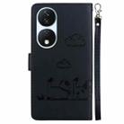 For Honor X7b / Play 50 Plus Cute Cats RFID Leather Phone Case(Black) - 3