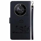 For Honor X9b / Magic6 Lite Cute Cats RFID Leather Phone Case(Black) - 3