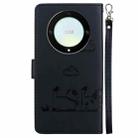 For Honor X9a Cute Cats RFID Leather Phone Case(Black) - 3