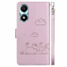 For Honor X5 Plus / Play 40C Cute Cats RFID Leather Phone Case(Rose Gold) - 3