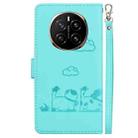 For Honor Magic7 Cute Cats RFID Leather Phone Case(Green) - 3