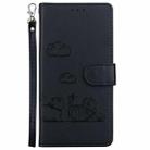 For Honor Magic7 Pro Cute Cats RFID Leather Phone Case(Black) - 2