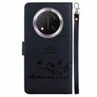 For Honor X9c Cute Cats RFID Leather Phone Case(Black) - 3