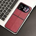 For Blackview Hero 10 Cow Pattern Sewing Back Cover Phone Case(Red) - 2