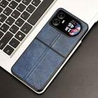 For Blackview Hero 10 Cow Pattern Sewing Back Cover Phone Case(Blue) - 2