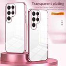 For Samsung Galaxy S25 Ultra 5G Transparent Plating Fine Hole Phone Case(Silver) - 2