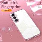 For Samsung Galaxy S25+ 5G Transparent Plating Fine Hole Phone Case(Silver) - 3