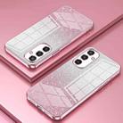 For Samsung Galaxy S25 5G Gradient Glitter Powder Electroplated Phone Case(Pink) - 2