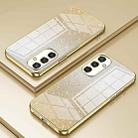 For Samsung Galaxy S25 5G Gradient Glitter Powder Electroplated Phone Case(Gold) - 2