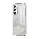 For Samsung Galaxy S25 5G Gradient Glitter Powder Electroplated Phone Case(Silver) - 1