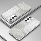For Samsung Galaxy S25 5G Gradient Glitter Powder Electroplated Phone Case(Silver) - 2