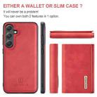 For Samsung Galaxy S24 FE 5G DG.MING M1 Series 3-Fold Multi Card Wallet + Magnetic Phone Case(Red) - 2