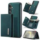 For Samsung Galaxy S24 FE 5G DG.MING M1 Series 3-Fold Multi Card Wallet + Magnetic Phone Case(Green) - 1