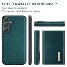 For Samsung Galaxy S24 FE 5G DG.MING M1 Series 3-Fold Multi Card Wallet + Magnetic Phone Case(Green) - 2