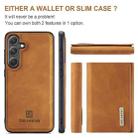 For Samsung Galaxy S24 FE 5G DG.MING M1 Series 3-Fold Multi Card Wallet + Magnetic Phone Case(Brown) - 2