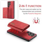 For Samsung Galaxy S25 Ultra 5G DG.MING M1 Series 3-Fold Multi Card Wallet + Magnetic Phone Case(Red) - 3
