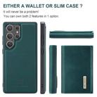 For Samsung Galaxy S25 Ultra 5G DG.MING M1 Series 3-Fold Multi Card Wallet + Magnetic Phone Case(Green) - 2