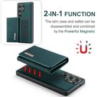For Samsung Galaxy S25 Ultra 5G DG.MING M1 Series 3-Fold Multi Card Wallet + Magnetic Phone Case(Green) - 3
