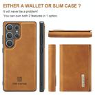 For Samsung Galaxy S25 Ultra 5G DG.MING M1 Series 3-Fold Multi Card Wallet + Magnetic Phone Case(Brown) - 2