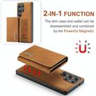 For Samsung Galaxy S25 Ultra 5G DG.MING M1 Series 3-Fold Multi Card Wallet + Magnetic Phone Case(Brown) - 3
