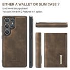 For Samsung Galaxy S25 Ultra 5G DG.MING M1 Series 3-Fold Multi Card Wallet + Magnetic Phone Case(Coffee) - 2
