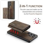 For Samsung Galaxy S25 Ultra 5G DG.MING M1 Series 3-Fold Multi Card Wallet + Magnetic Phone Case(Coffee) - 3