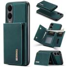 For Samsung Galaxy S25 Edge 5G DG.MING M1 Series 3-Fold Multi Card Wallet + Magnetic Phone Case(Green) - 1