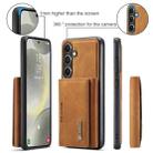 For Samsung Galaxy S24 FE 5G DG.MING M2 Series 3-Fold Multi Card Bag + Magnetic Phone Case(Brown) - 2