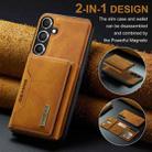 For Samsung Galaxy S24 FE 5G DG.MING M2 Series 3-Fold Multi Card Bag + Magnetic Phone Case(Brown) - 3