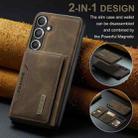 For Samsung Galaxy S24 FE 5G DG.MING M2 Series 3-Fold Multi Card Bag + Magnetic Phone Case(Coffee) - 3