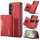 For Samsung Galaxy S24 FE 5G DG.MING M2 Series 3-Fold Multi Card Bag + Magnetic Phone Case(Red) - 1