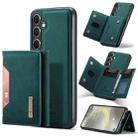 For Samsung Galaxy S24 FE 5G DG.MING M2 Series 3-Fold Multi Card Bag + Magnetic Phone Case(Green) - 1