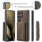 For Samsung Galaxy S25 Ultra 5G DG.MING M2 Series 3-Fold Multi Card Bag + Magnetic Phone Case(Coffee) - 2