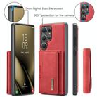 For Samsung Galaxy S25 Ultra 5G DG.MING M2 Series 3-Fold Multi Card Bag + Magnetic Phone Case(Red) - 2