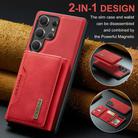 For Samsung Galaxy S25 Ultra 5G DG.MING M2 Series 3-Fold Multi Card Bag + Magnetic Phone Case(Red) - 3