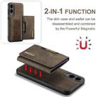 For Samsung Galaxy S25 Edge 5G DG.MING M2 Series 3-Fold Multi Card Bag + Magnetic Phone Case(Coffee) - 3