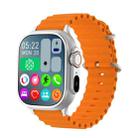 LEMFO LF40 2.01 inch Bluetooth Call Smart Watch, Support Heart Rate / Blood Oxygen(Silver Orange) - 1