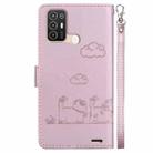 For ZTE Blade A52 Cute Cats RFID Leather Phone Case(Rose Gold) - 3