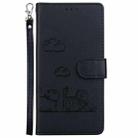 For ZTE Blade A72 / V40 Vita Cute Cats RFID Leather Phone Case(Black) - 2