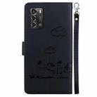 For ZTE Blade A72 / V40 Vita Cute Cats RFID Leather Phone Case(Black) - 3