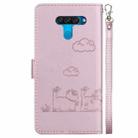 For LG K50 / Q60 Cute Cats RFID Leather Phone Case(Rose Gold) - 3