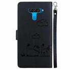 For LG K50 / Q60 Cute Cats RFID Leather Phone Case(Black) - 3