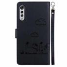 For LG Velvet / G9 4G / G9 5G  Cute Cats RFID Leather Phone Case(Black) - 3