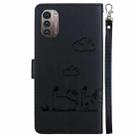 For Nokia G21 / G11 Cute Cats RFID Leather Phone Case(Black) - 3