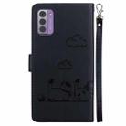 For Nokia G42 Cute Cats RFID Leather Phone Case(Black) - 3