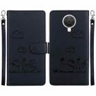 For Nokia G10 / G20 Cute Cats RFID Leather Phone Case(Black) - 1