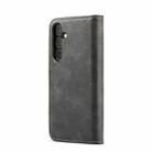 For Samsung Galaxy S24 FE 5G DG.MING Crazy Horse Texture Detachable Magnetic Leather Case(Grey) - 3